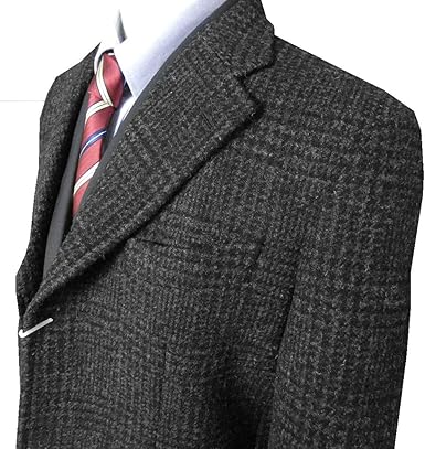 ラグスマックレガー14AWハリスツイードダブルチェスターコートSウール Harris Tweed ハリスツイード ダブル チェスターコート ブラウン